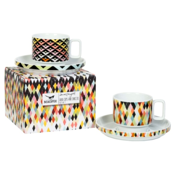 Mid Century Pattern Viva Tea / Coffee Set - Picture 1 of 2